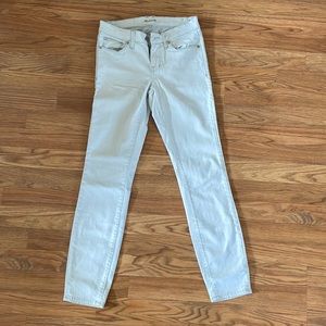 Madewell jeans white blue denim
